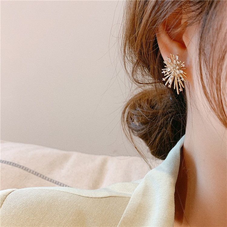 Firework Zirconia Earrings