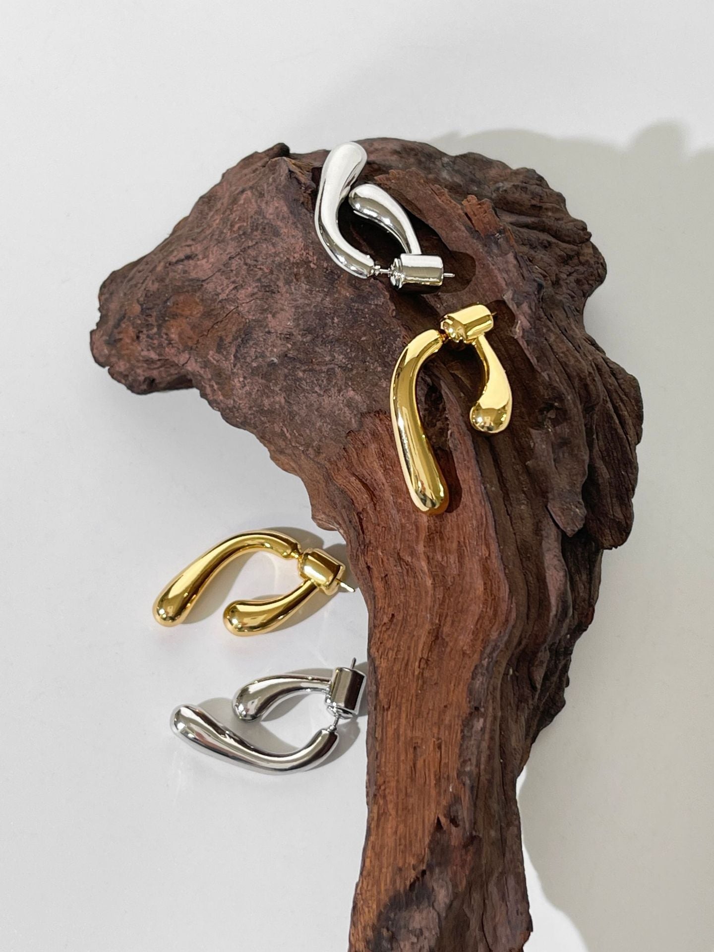 Shaped Drop Earrings