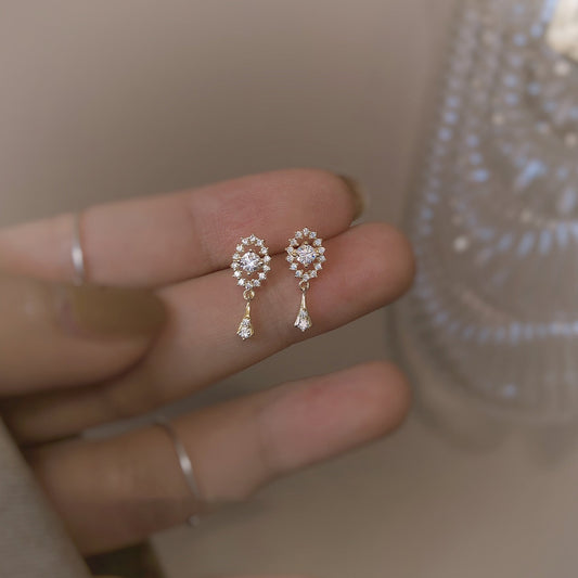 925 Sterling Silver Vintage Elegant Earrings