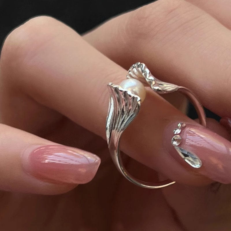 Pearl Shell Adjustable Ring