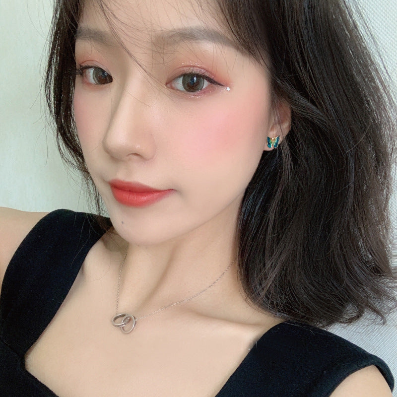 Butterfly Emerald Green Earrings