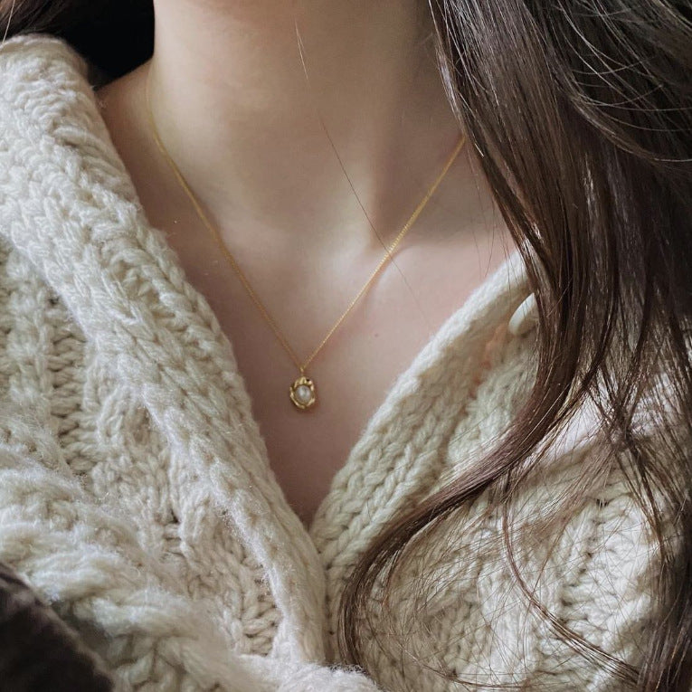 Melting Pearls 925 Sterling Silver Necklace