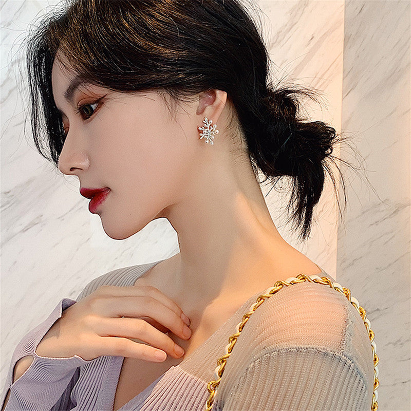 Coral Branch & Pearl Earrings