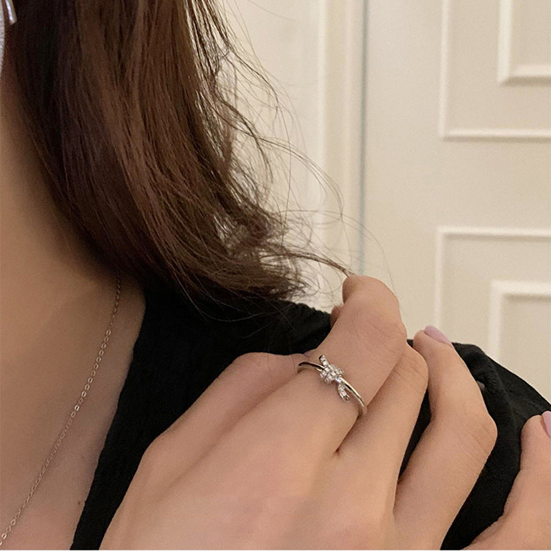 S925 Sterling Silver Knot Ring