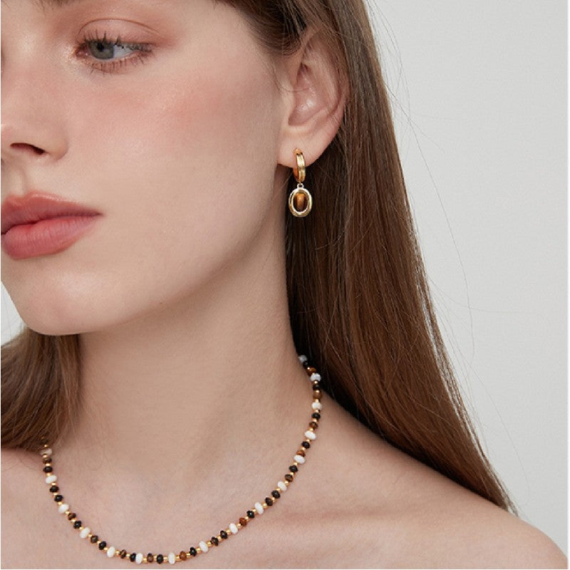 Natural Stone Vintage Earrings