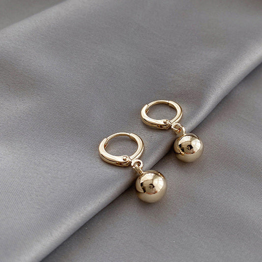 Minimalist Metal Ball Earrings