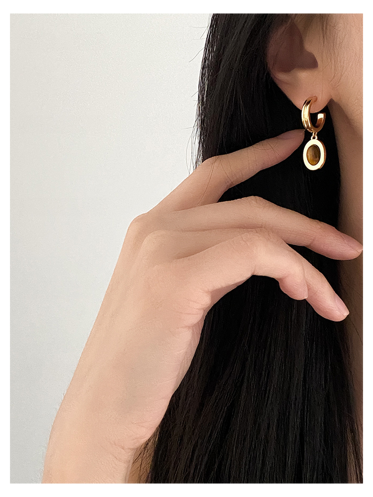 Natural Stone Vintage Earrings