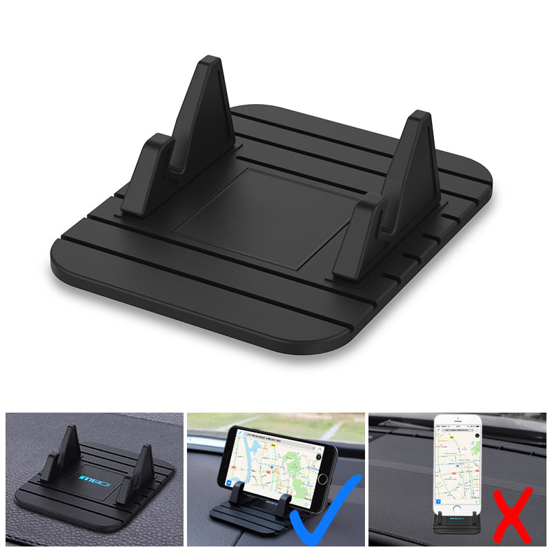 Phone Holder Silicone Non-Slip Car Dashboard Mount