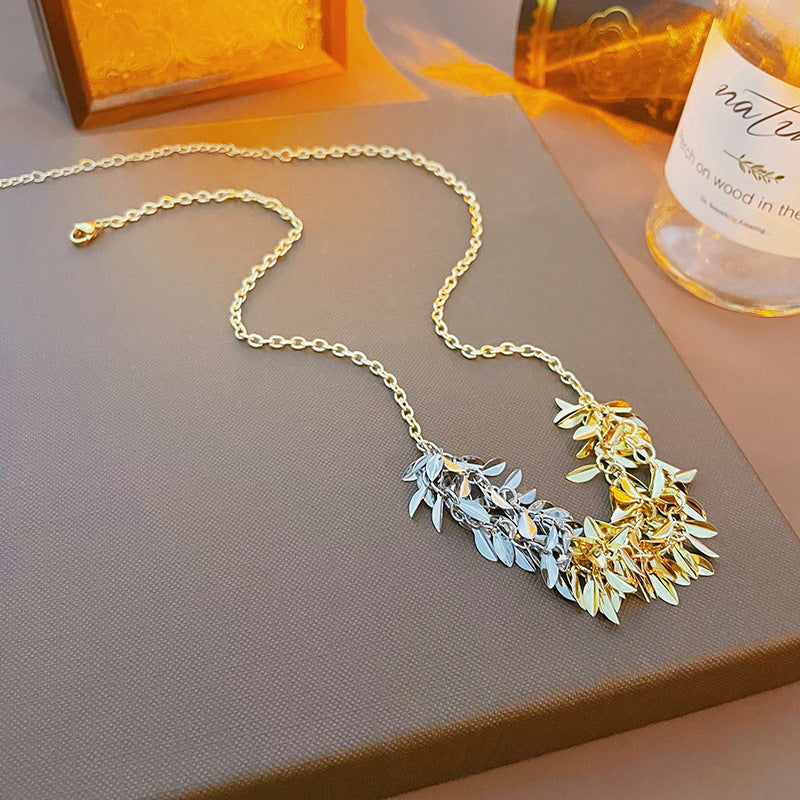 Long Tassel Leaf Earrings