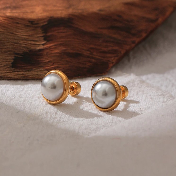 Pearl Stud Earrings