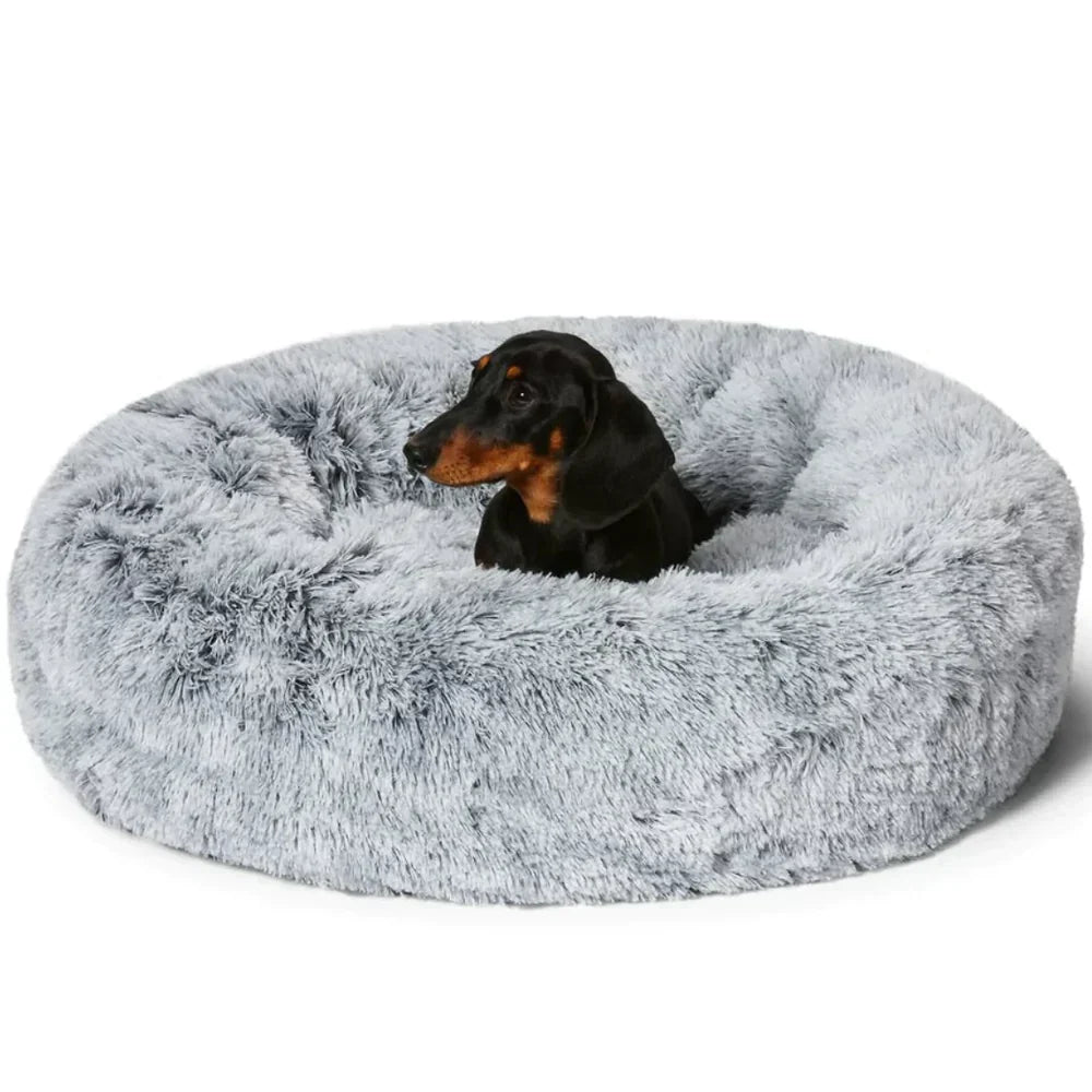 Dog Bed Orthopaedic Plush Round Calming Nest