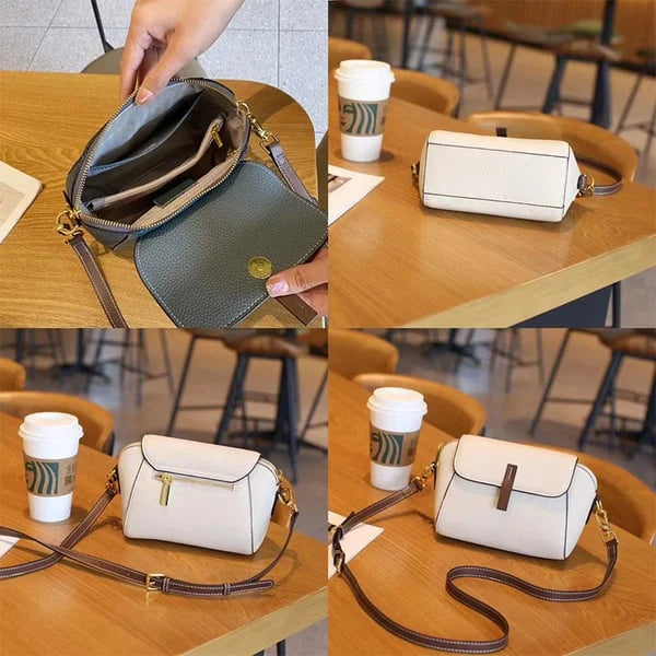 Lightweight luxurious soft leather - trendy and versatile crossbody bag