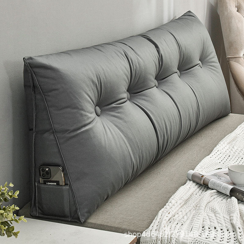 Wedge Backrest Cushion with Phone Pocket