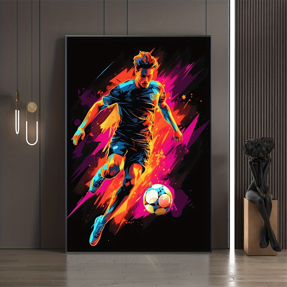 Wall Art Set Abstract Gaming Football Prints