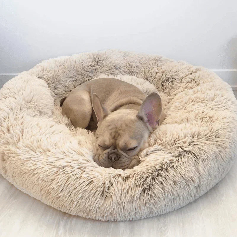 Dog Bed Orthopaedic Plush Round Calming Nest