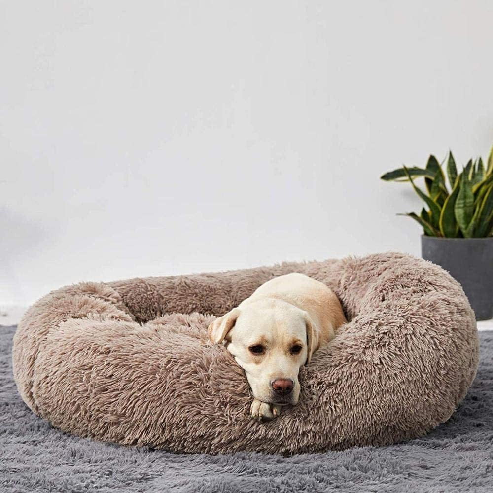 Dog Bed Orthopaedic Plush Round Calming Nest