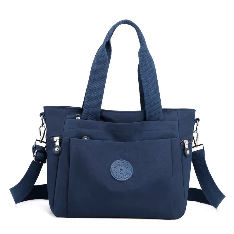 Multicolored large capacity tote bag for women