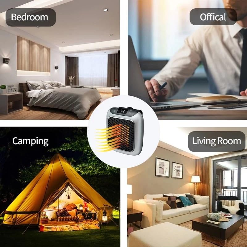 Portable Electric Heater | Fast Warm Safe Room Radiator