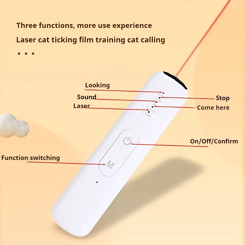 Cat Laser Toy Rechargeable Interactive Pet Teaser