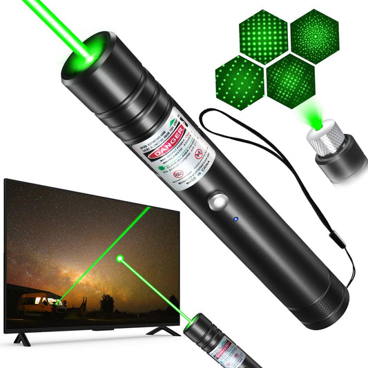 Laser Pointer Rechargeable Green Outdoor Metal Torch
