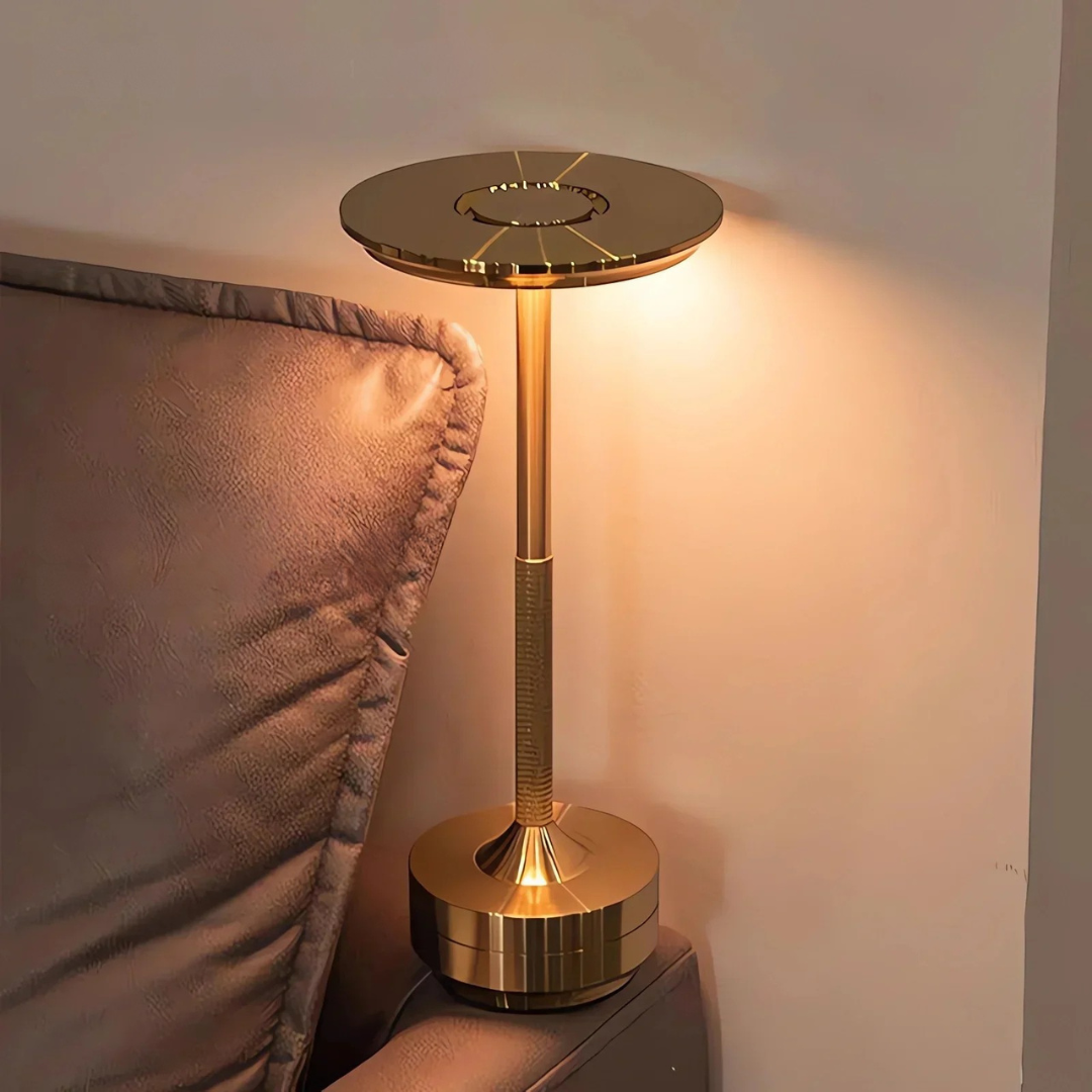 LED Table Lamp with Brass Touch Control