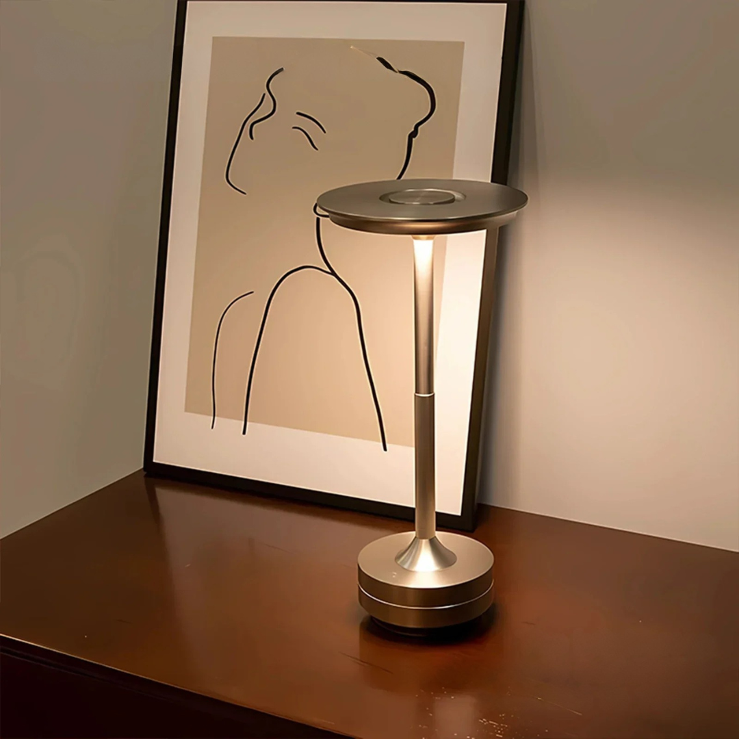 LED Table Lamp with Brass Touch Control