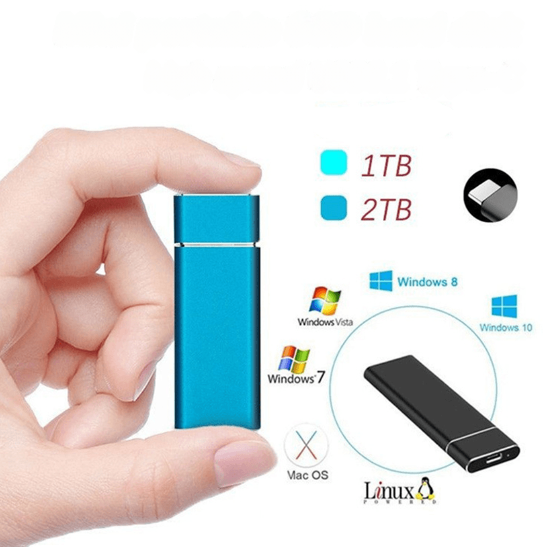 External SSD Portable High Speed Aluminium Drive