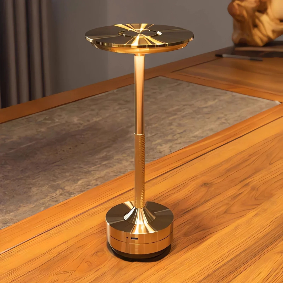 LED Table Lamp with Brass Touch Control