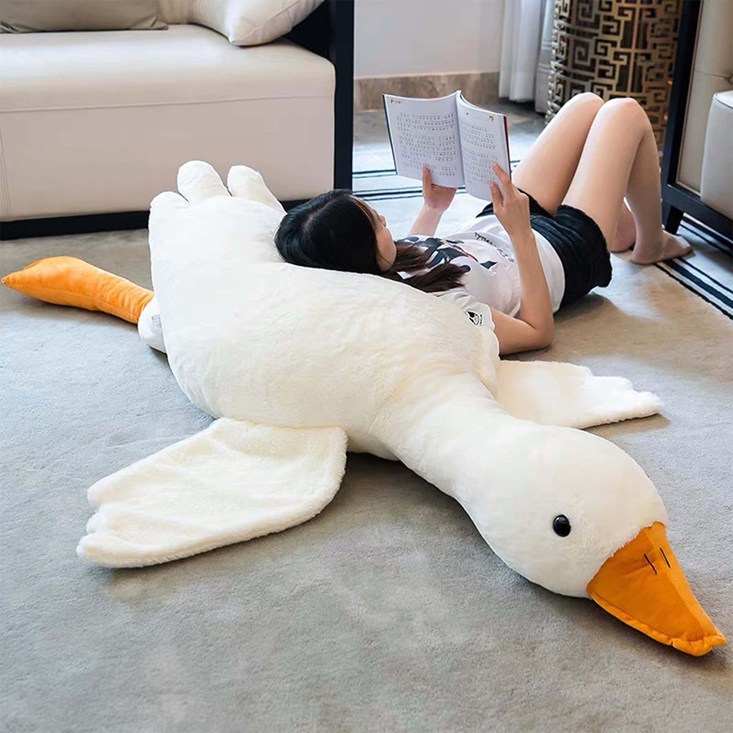 Plush Toy Goose Soft Cotton Cuddle Pillow