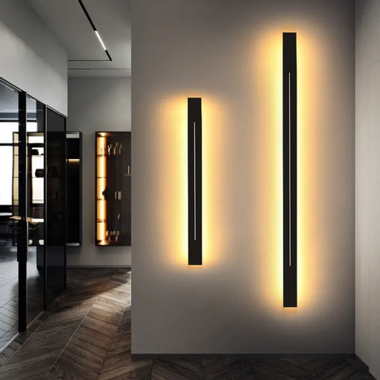 LED Wall Light | Modern Vertical Black Indoor Sconce