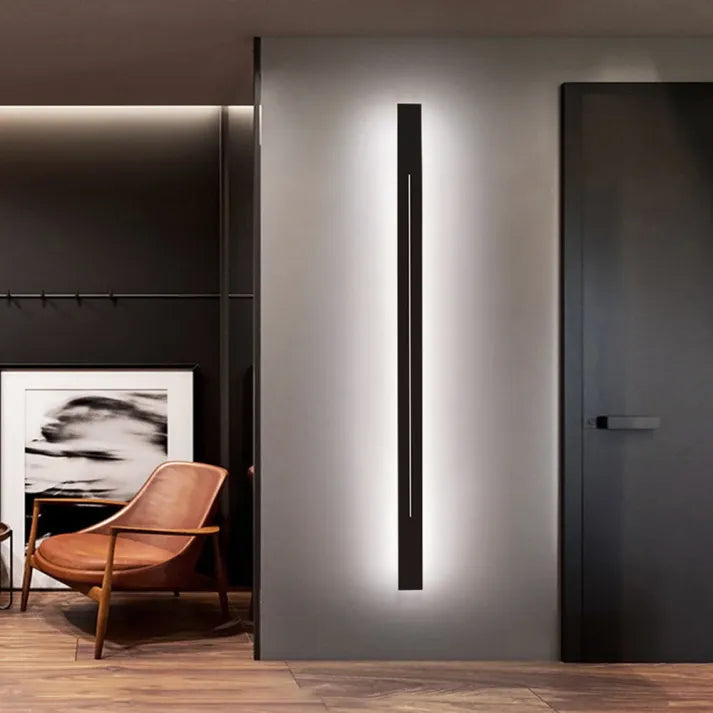 LED Wall Light | Modern Vertical Black Indoor Sconce