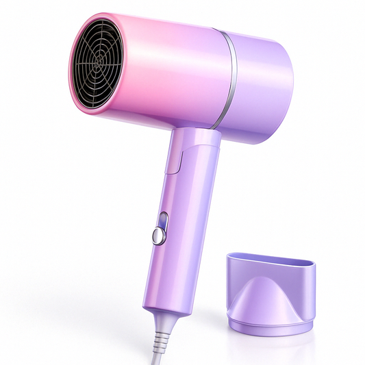 Hair Dryer Foldable Compact Ionic Travel Dryer
