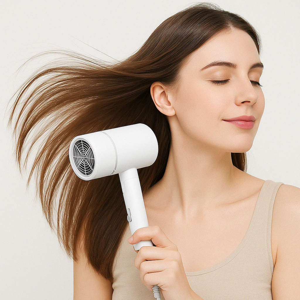 Hair Dryer Foldable Compact Ionic Travel Dryer