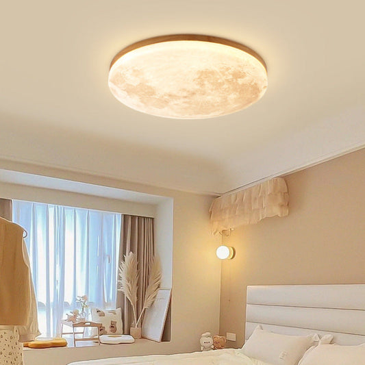 LED Moon Design Ceiling Light Minimalist Style