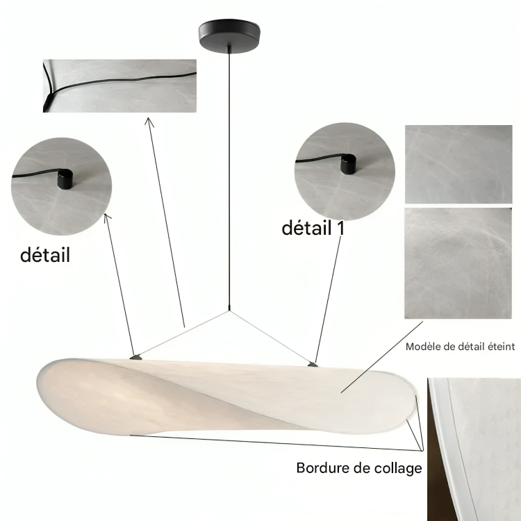 Soft Flowing Ceiling Lights for Living Room