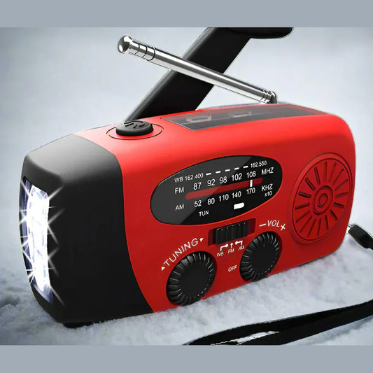 Emergency Radio | Solar Hand Crank Power Hub for Camping