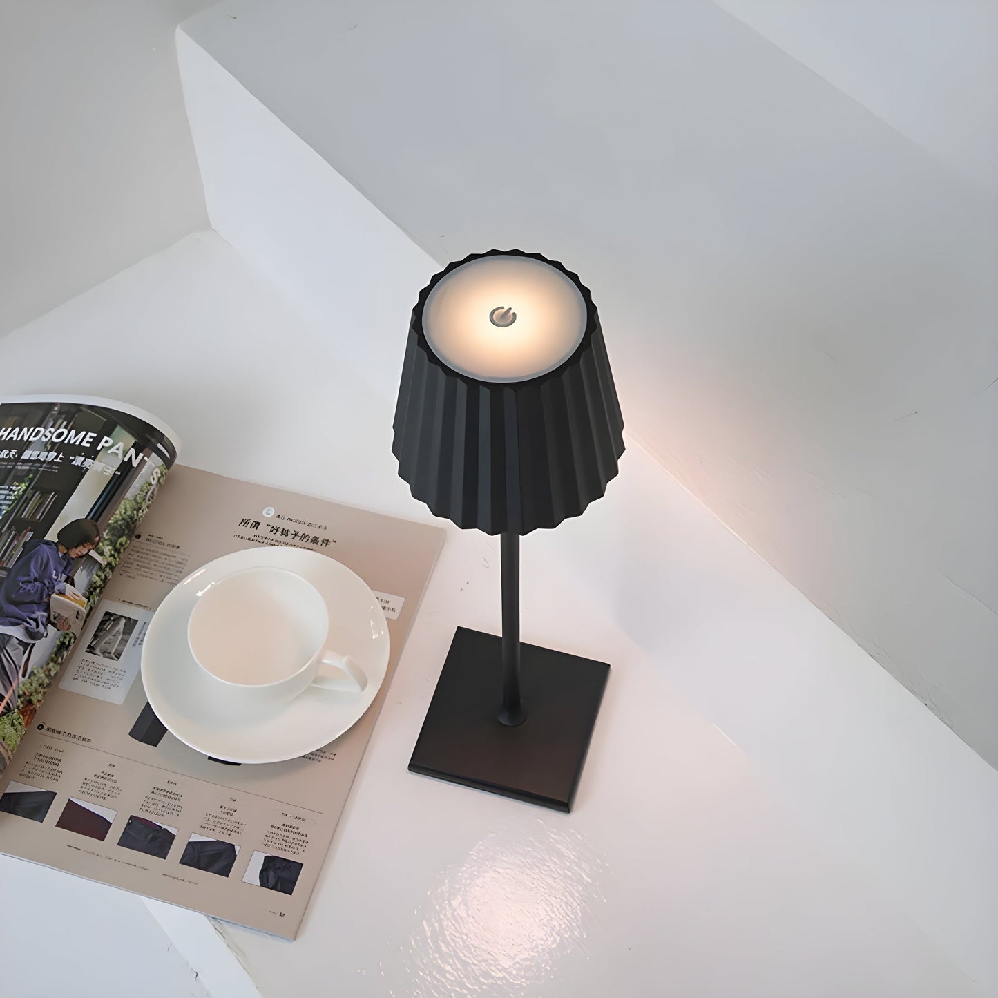 Arlo Wireless Table Lamp | Touch Control & USB Charging for Living Room
