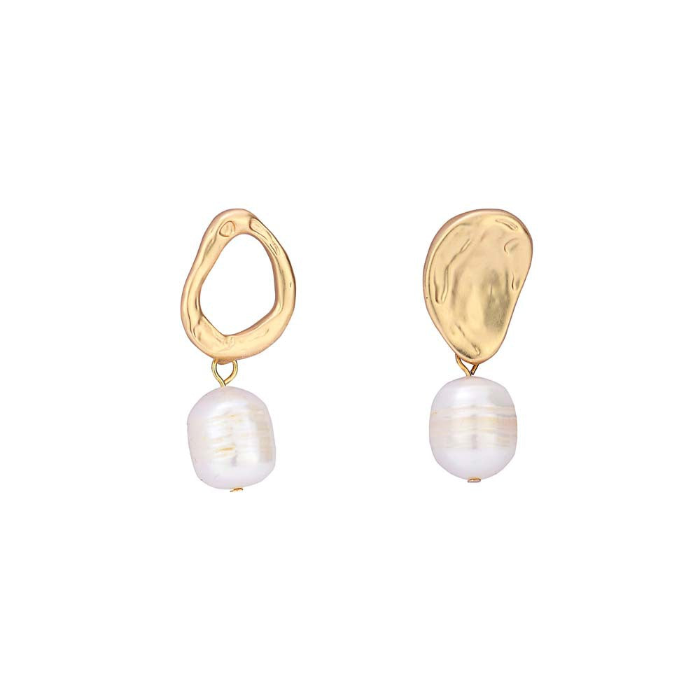 Asymmetrical Pearl Earrings