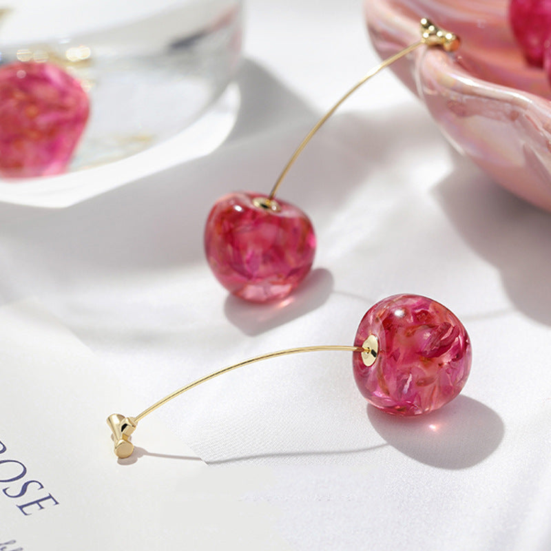 Celia Pink Cherry Earrings