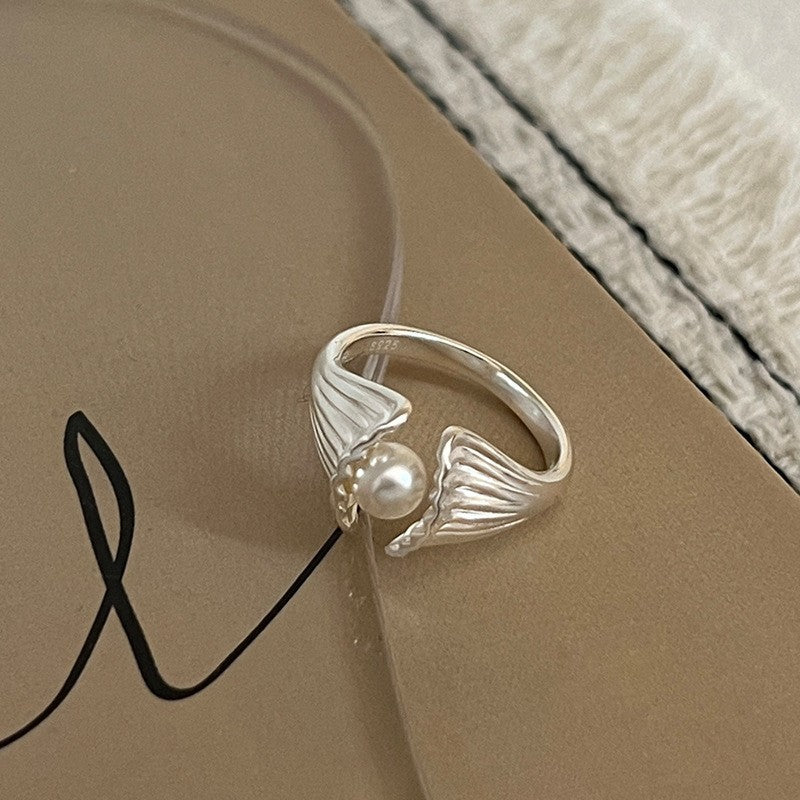 Pearl Shell Adjustable Ring