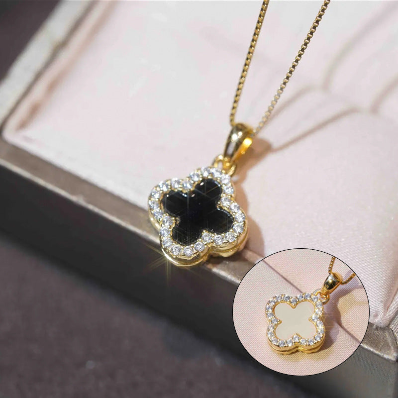 Double Sided Clover Necklace