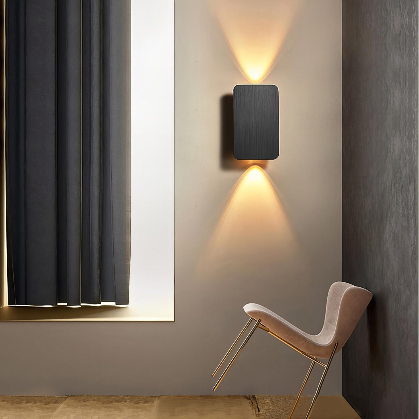 Wall Lights | Modern Rectangular Indoor LED Metal Lamp