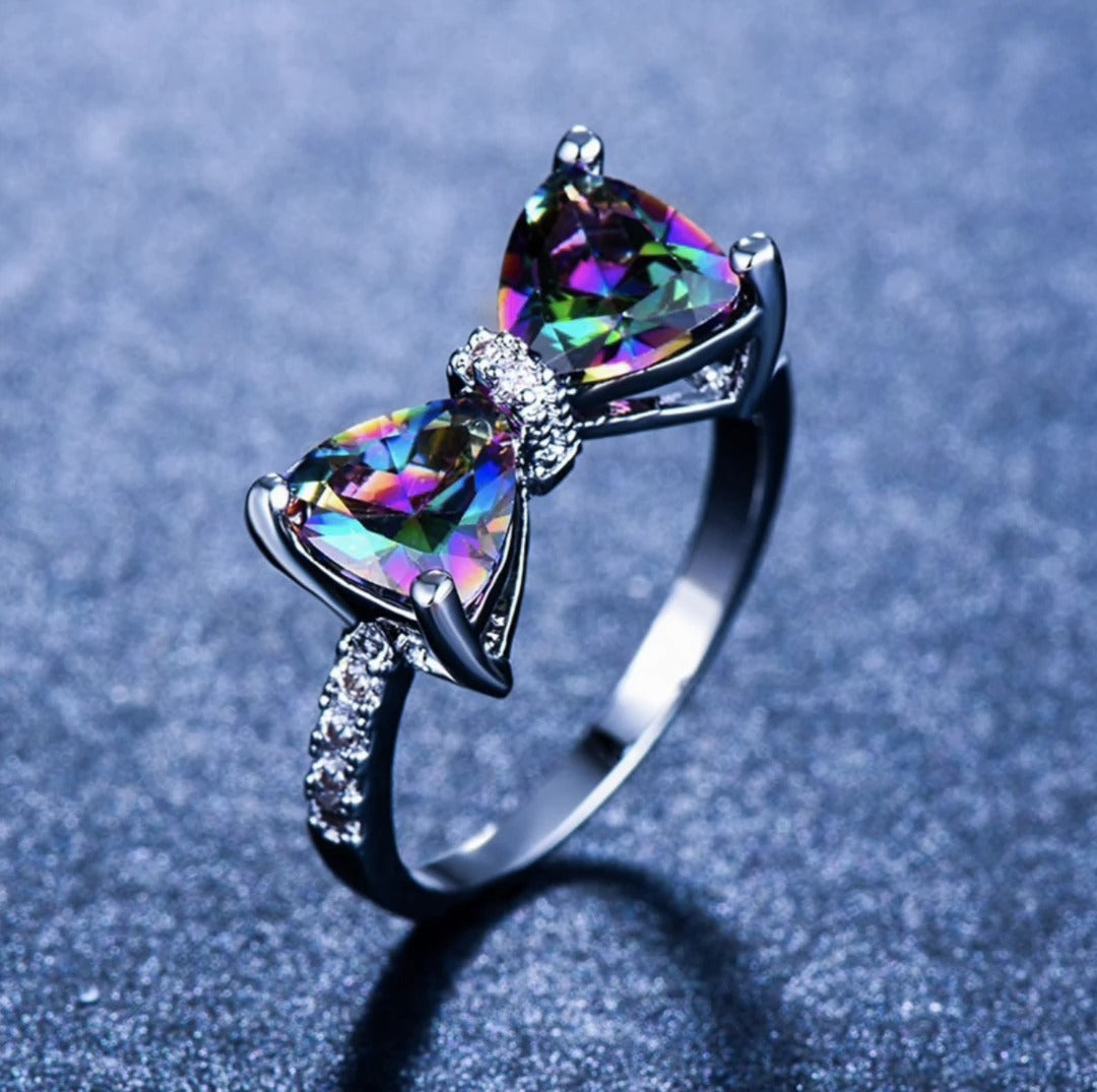 Forget Me Not Bow Ring