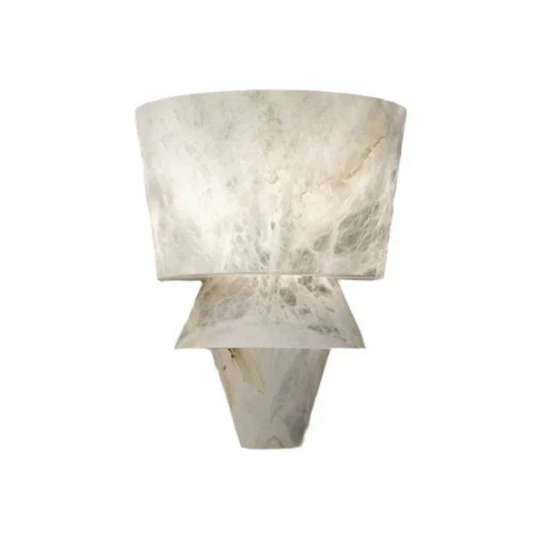 LuxeStone - Elegant Marble Wall Lamp Crafted from Natural Stone for a Modern Aesthetic