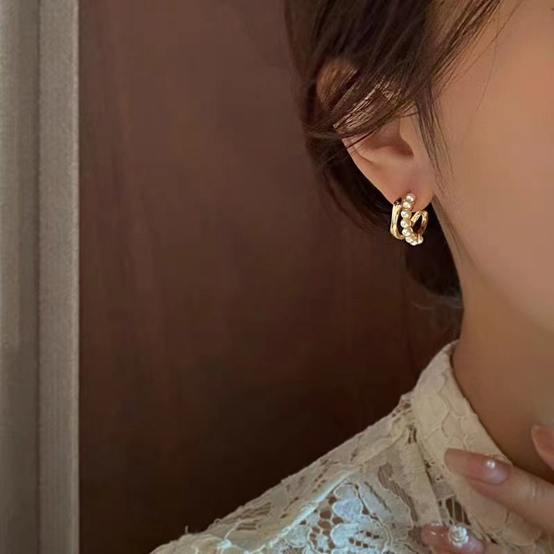 Pearl Stacking Earrings