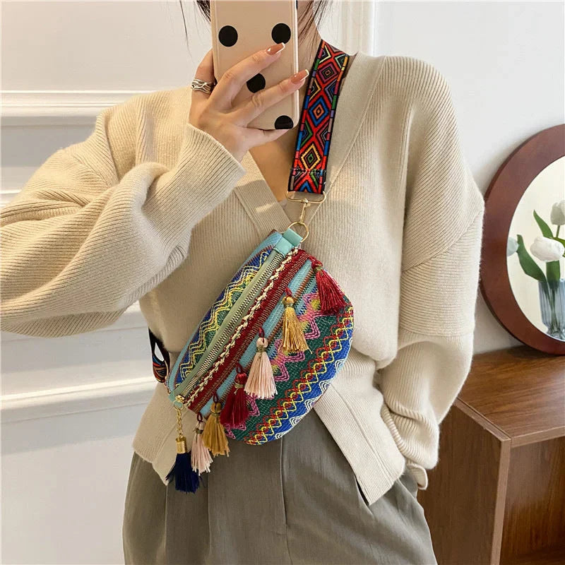 Colorful waist/shoulder bag