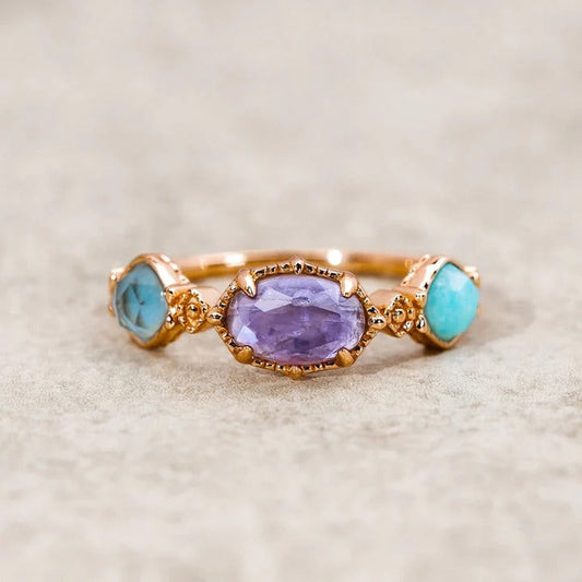 Aurelia Natural Agate Ring
