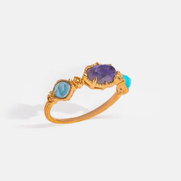 Aurelia Natural Agate Ring