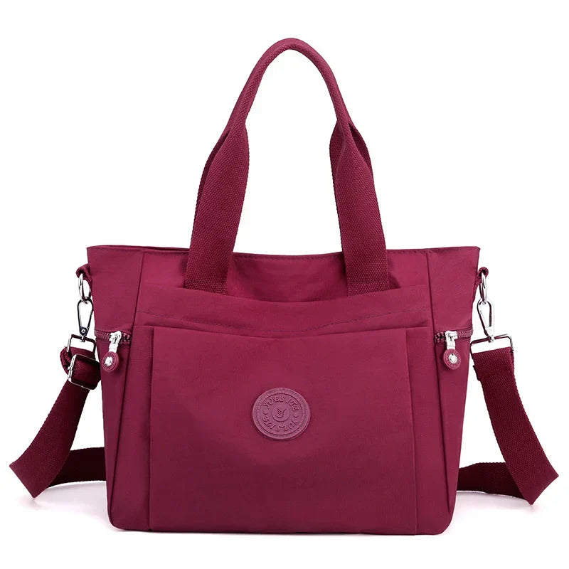 Multicolored large capacity tote bag for women