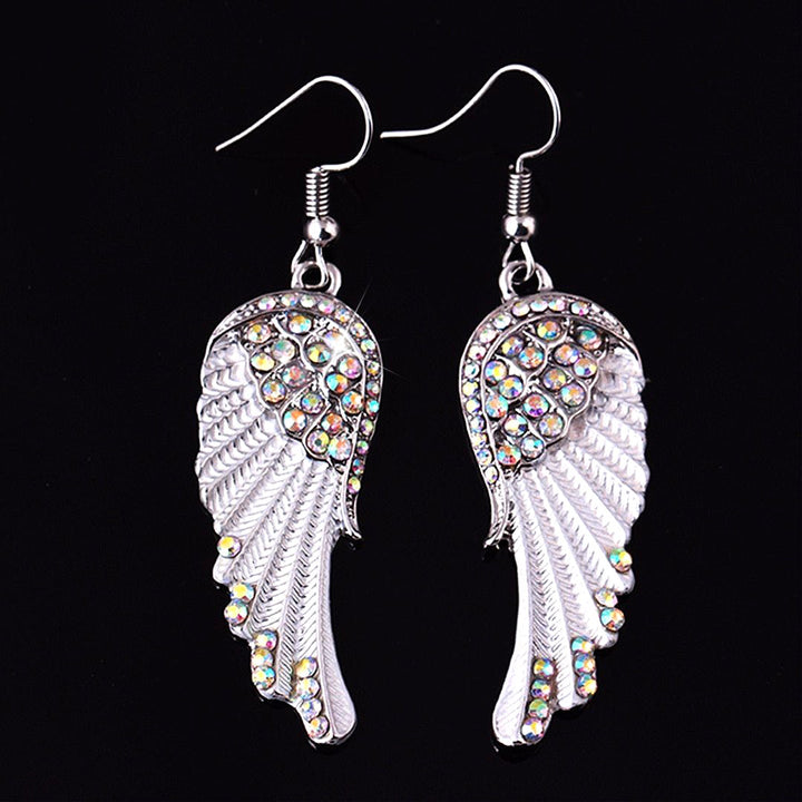 Crystal Angel Wing Earrings